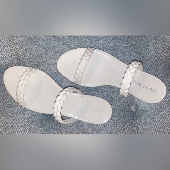 Brand New White Stuart Weitzman Sandals (Never Worn) - Picture 2 of 4